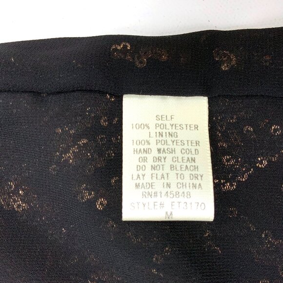 New Everly Sequin Gold Copper Geometric Pattern Glam Party Top Sz M - Picture 16 of 16